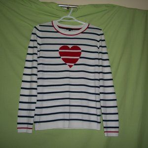 Talbots Heart Cotton  Sweater